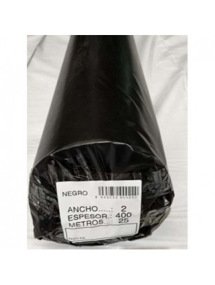 PLASTICO NEGRO 2MTX25 G400...